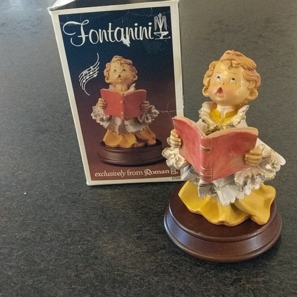 Fontanini Choir Boy Figurine with Music Box